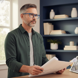 Brady – Slim Square Dual-Strength Bifocal Reading Glasses