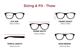 Thaw - Narrow-Fit Rectangle Dual-Strength Bifocal Reading Glasses
