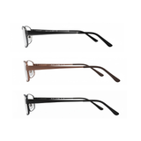 Blitz - Metal Rectangle Dual-Strength Bifocal Reading Glasses