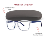 Lauren - Rectangle Dual-Strength Bifocal Reading Glasses