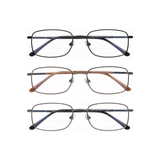 Kody - Metal Rectangle Dual-Strength Bifocal Reading Glasses