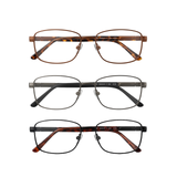 Gravity – Wide-Fit Rectangle Dual-Strength Bifocal Reading Glasses