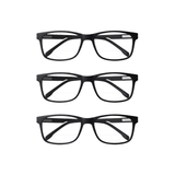 Associate - Wide-Fit Rectangle Dual-Strength Bifocal Reading Glasses