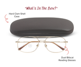 Thomas – Wide-Fit Aviator Dual-Strength Bifocal Reading Glasses
