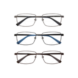 Agent - Wide-Fit Square Dual-Strength Bifocal Reading Glasses