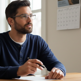 Discipline – Extra-Wide Rectangle Dual-Strength Bifocal Reading Glasses with Stainless-Steel Frame