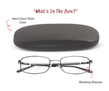 Jazz - High Power Oval Reading Glasses in Custom +4.00, +5.00, +6.00, +7.00, +8.00, +9.00, +10.00 Magnification