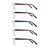 Lauren - High Power Rectangle Reading Glasses in Custom +4.00, +5.00, +6.00, +7.00, +8.00, +9.00, +10.00 Magnification