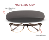 Surreal - High Power Rectangle Reading Glasses in Custom +4.00, +5.00, +6.00, +7.00, +8.00, +9.00, +10.00 Magnification