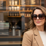 Sienna Oversized Square Smoke Lens Women’s Sunglasses