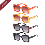 Mila Oversized Square Smoke Lens Women's Sunglasses
