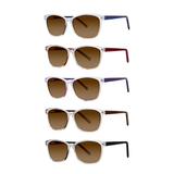 Lauren – High Power Rectangle Reading Sunglasses in Custom +3.50, +4.00, +4.50, +5.00, +.50, +6.00 Magnification