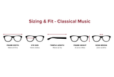 Classical Music – Round Reading Sunglasses, Custom Single Vision or Bifocals