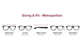 Metropolitan – Rectangle Reading Sunglasses, Custom Single Vision or Bifocals