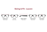 Lauren – Rectangle Reading Sunglasses, Custom Single Vision or Bifocals