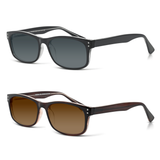 Idea – Rectangle Reading Sunglasses, Custom Single Vision or Bifocals