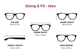 Idea – Rectangle Reading Sunglasses, Custom Single Vision or Bifocals