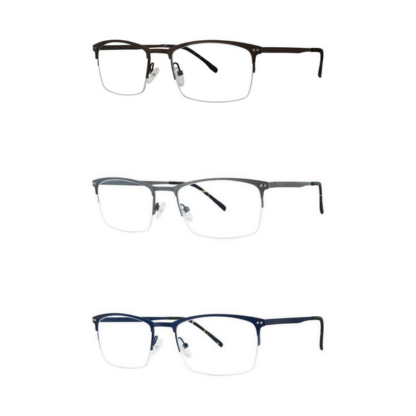 Rimless Wide Frame Glasses - Swing