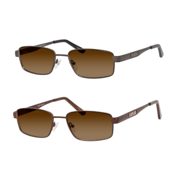 XL Metal Men's Rectangular Sunglass Readers - Main Event
