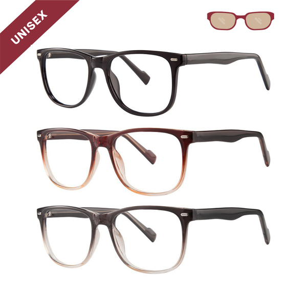 Surreal - High Power Rectangle Reading Glasses in Custom +4.00, +5.00, +6.00, +7.00, +8.00, +9.00, +10.00 Magnification