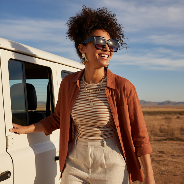 Sienna Oversized Square Smoke Lens Women’s Sunglasses