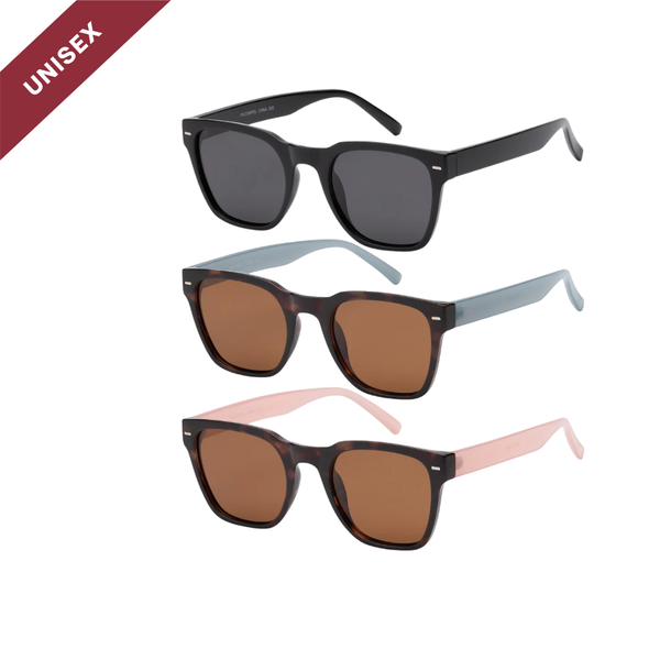 Evan - Rectangle Polarized Lens Unisex Sunglasses