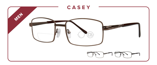 Wide-Fit Square Dual-Strength Bifocal Reading Glasses