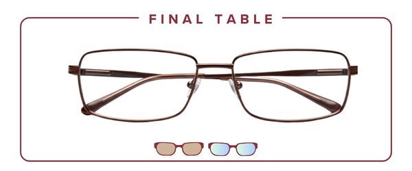 XL Metal Rectangular Glasses for Men