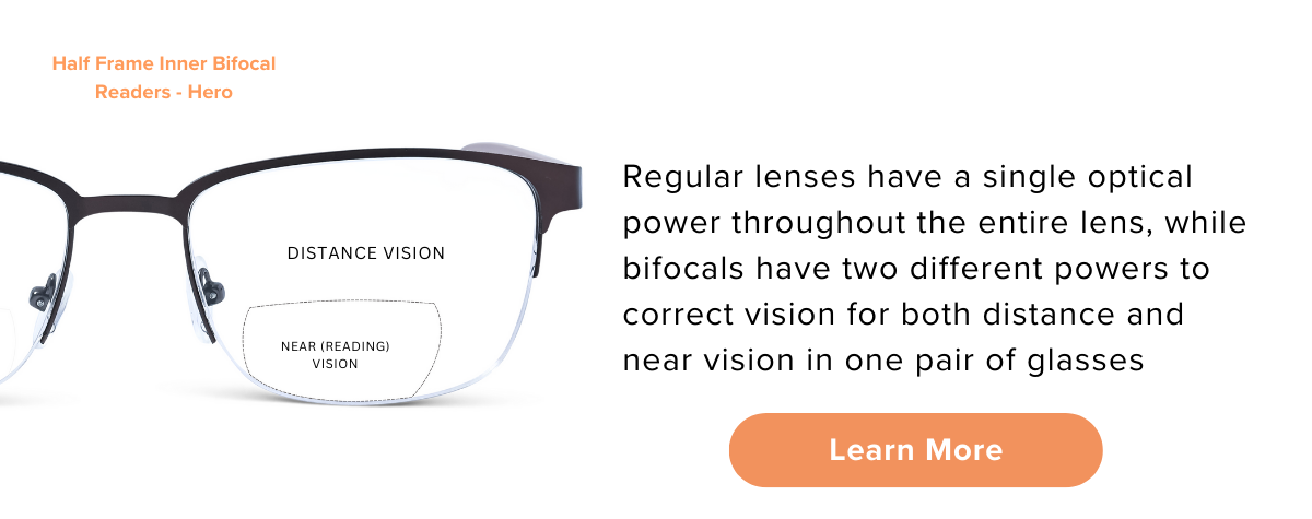 Rimless Bifocal Frame from Debspecs - Hero. 