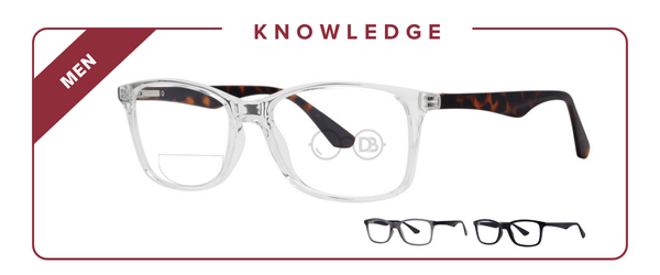 Extra-Wide Acetate Rectangle Dual-Strength Bifocal Reading Glasses