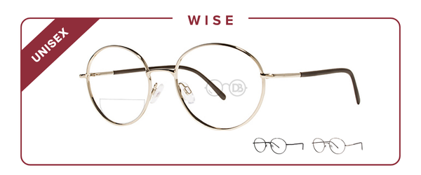 Wise – Lightweight Round Dual-Strength Bifocal Reading Glasses