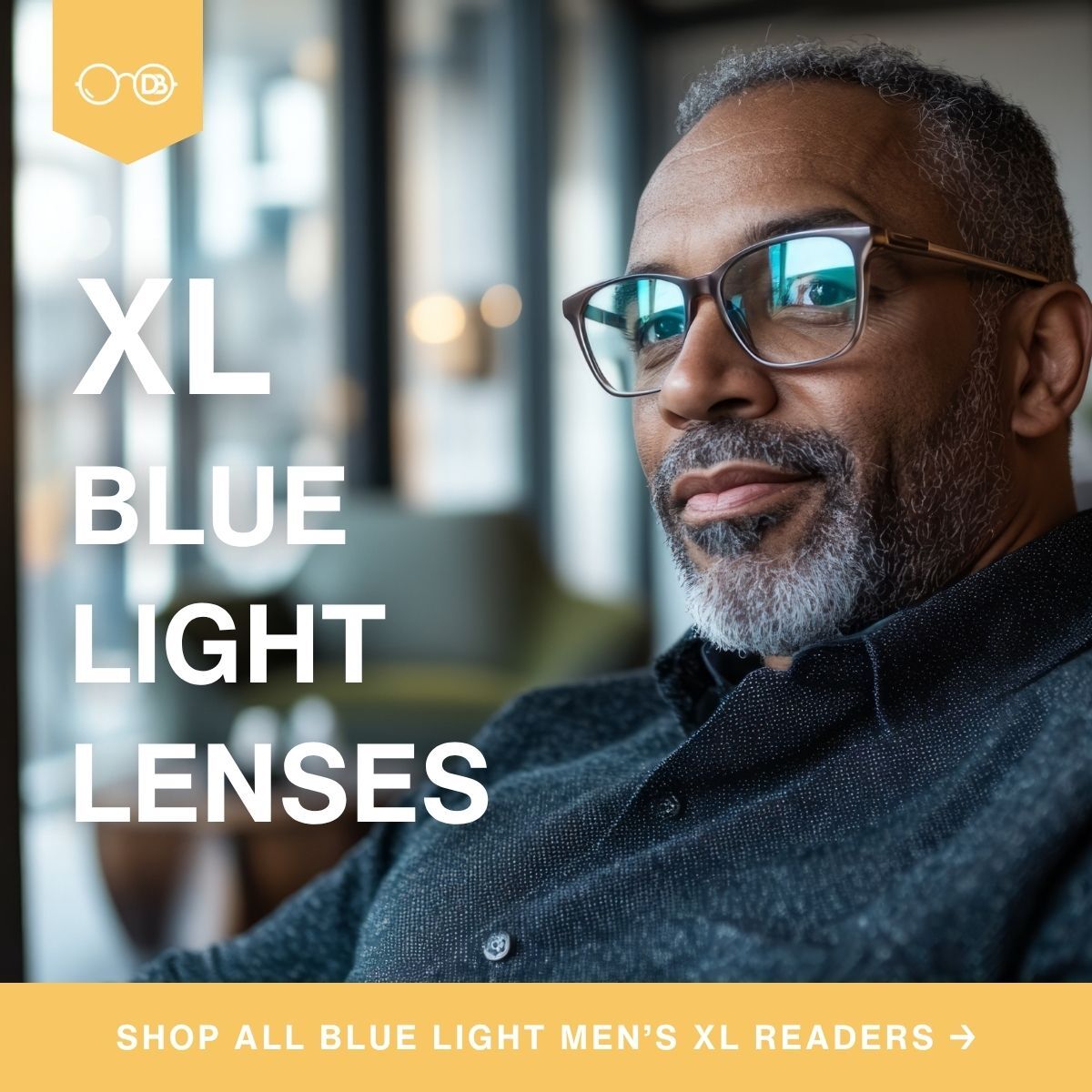 Men's XL Blue Light Readers
