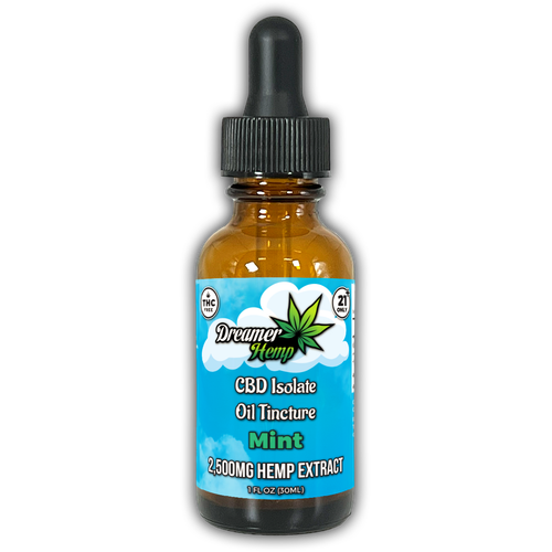 Dreamer Hemp™ CBD Isolate Oil Tincture, 2,500mg (1 or 3-Pack) product image