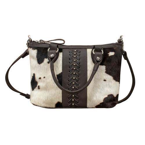  American West Cow Town Small Zip-Top Conceal Carry Satchel - Pony Hair On