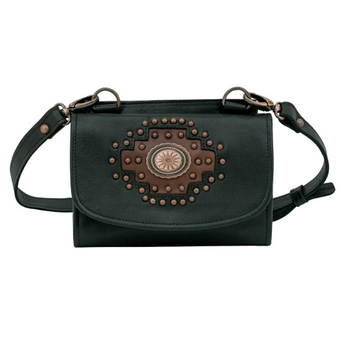 American West Midnight Copper Texas Two-Step Crossbody/Wallet Bag