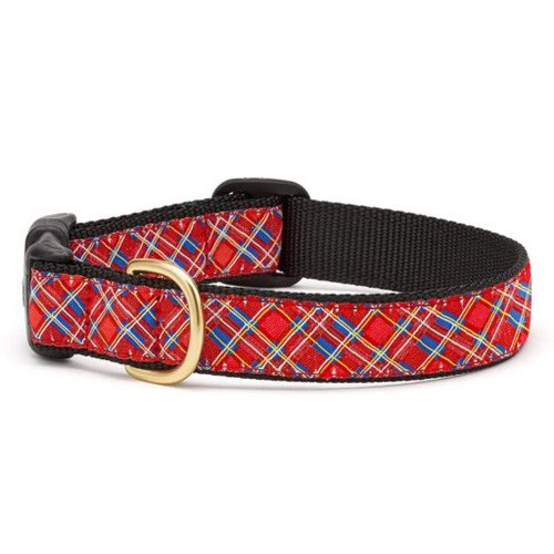 Up Country Stewart Plaid Ribbon Dog Collar - All Sizes 