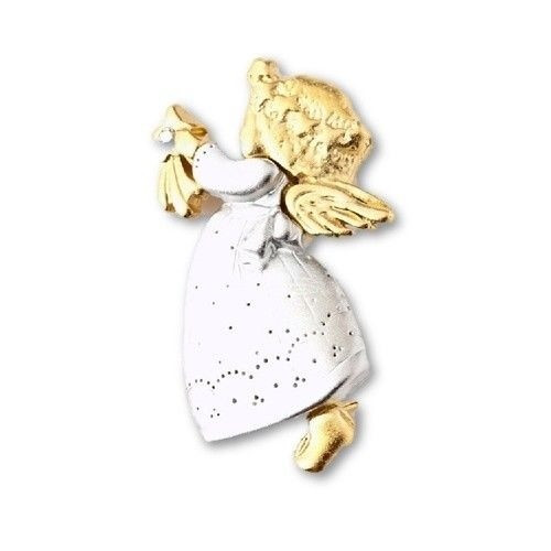 Catch a Shooting Star Christmas Holiday Angel Pin Brooch / Pendant