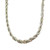 Silver Plated 16" Twisted Rope Necklace
