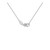 Diamond Arrow Style Pendant in 14k White Gold (1/10 cttw)