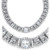 Sterling Silver Women's CZ Choker Necklace Rhodium Plated