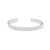 Sterling Silver "faith can move mountains" Cuff Bracelet