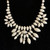 Vintage White Milk Glass Bead Necklace Stamped "By Gale".