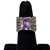 Pre-owned Silver-Tone Amethyst CZ with Embellished Band Ring Size 6