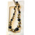 Vintage 50s Black and Gold Graduated Bead Choker Necklace