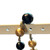 Vintage 50s Black and Gold Graduated Bead Choker Necklace