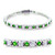 Tennis Bracelet, Alternating 3mm Clear and Colored Synthetic Spinel or CZ Stones