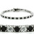 Tennis Bracelet, Alternating 3mm Clear and Colored Synthetic Spinel or CZ Stones