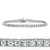 Tennis Bracelet, Alternating 3mm Clear and Colored Synthetic Spinel or CZ Stones