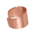 Hammered Copper Cuff Bracelet, 38mm to 22mm Wide, 68.5mm Diameter, Handmade in USA