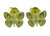Textured Butterfly Stud Earrings 14k Gold Plated 925 Sterling Silver